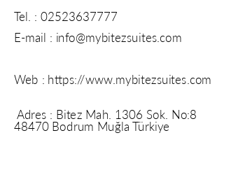 My Bitez Suites Otel iletiim bilgileri